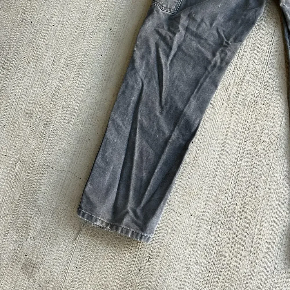 Carhartt B01 GVL gray double knee work wear carpenter pants